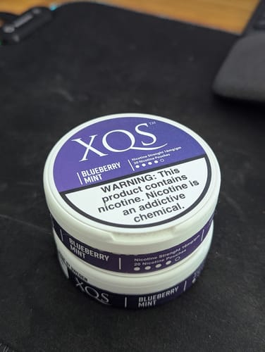 Customer photo review of Blueberry Mint Nicotine Pouches