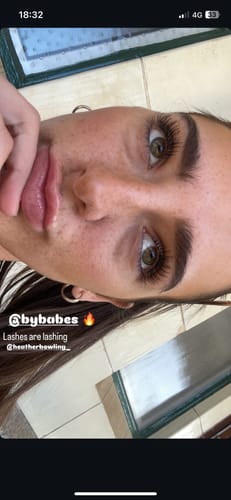 Customer photo review of Lash Growth Serum