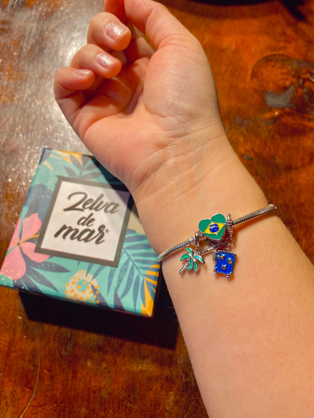 Customer photo review of Charm Corazón Brasil