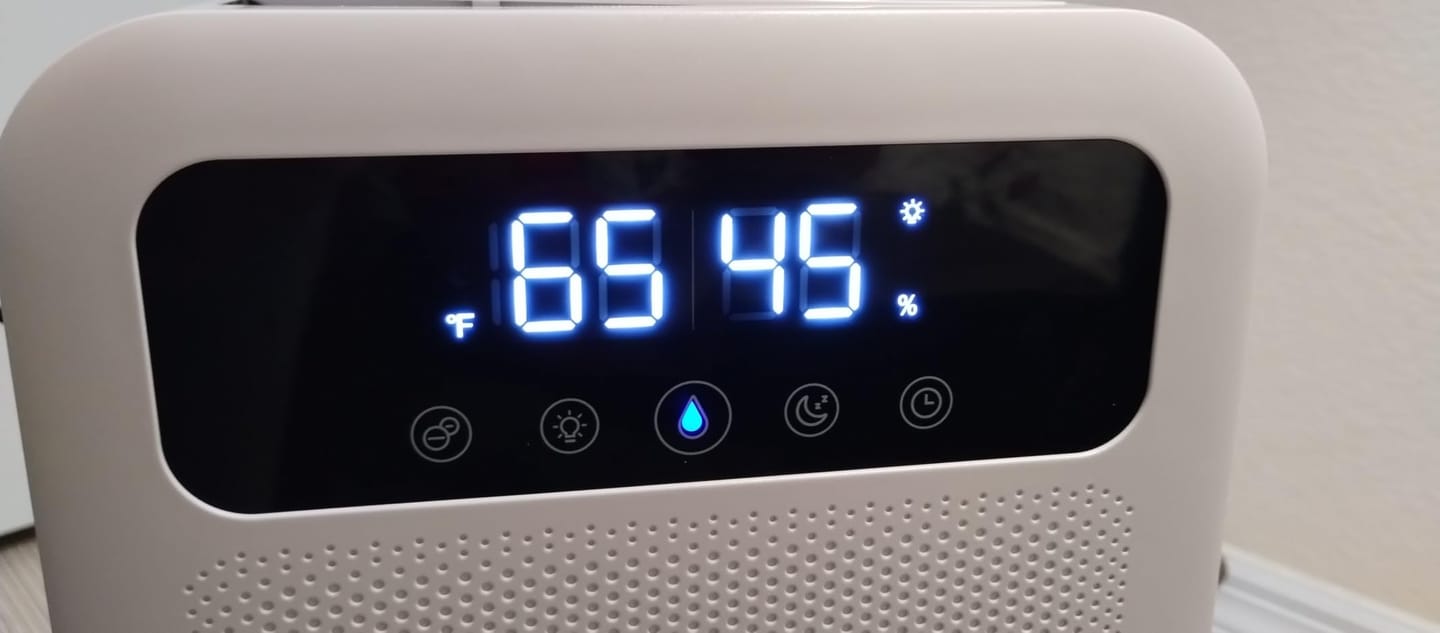 Customer photo review of Frizzlife Dehumidifier With Air Purifier, 135oz Water Tank,DH80