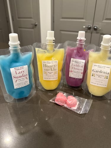 Customer photo review of Squeezable Wax Melt Themed Sampler Box (3oz)