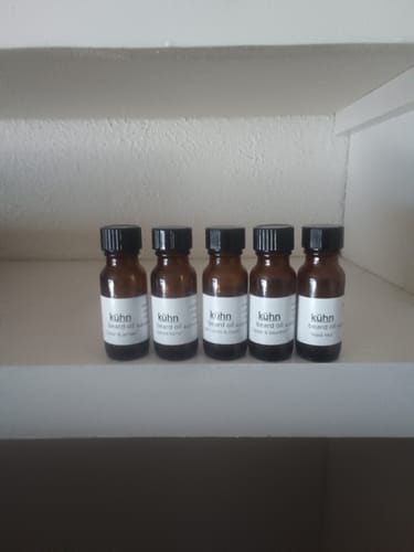 Customer photo review of 5 Piece Beard Oil Sample Pack