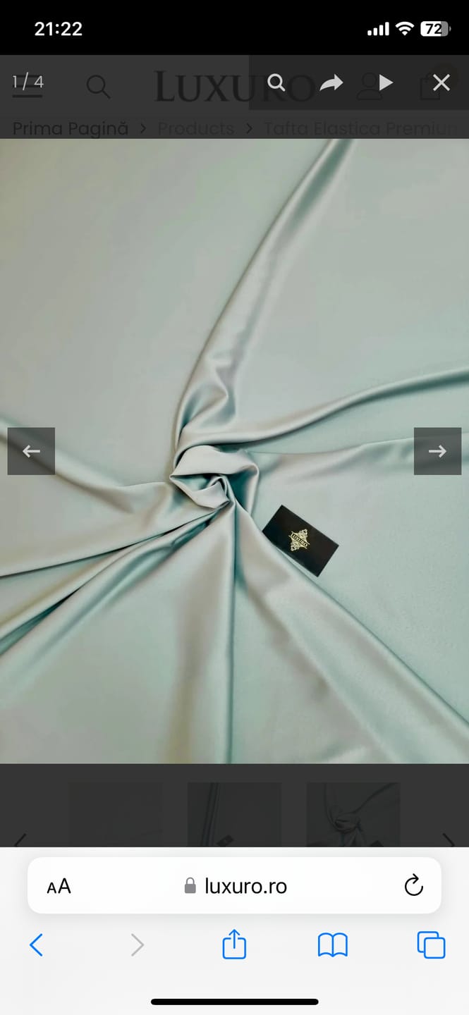 Customer photo review of Tafta Elastica Premium Verde Ou de Rata