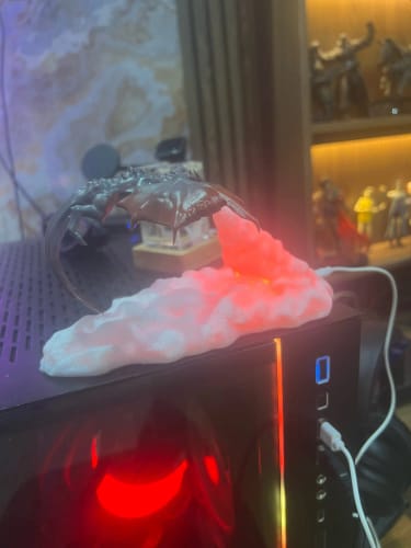 Customer photo review of Fire-Breathing Dragon LED Night Light - Perfect Gift for Kids and Girls