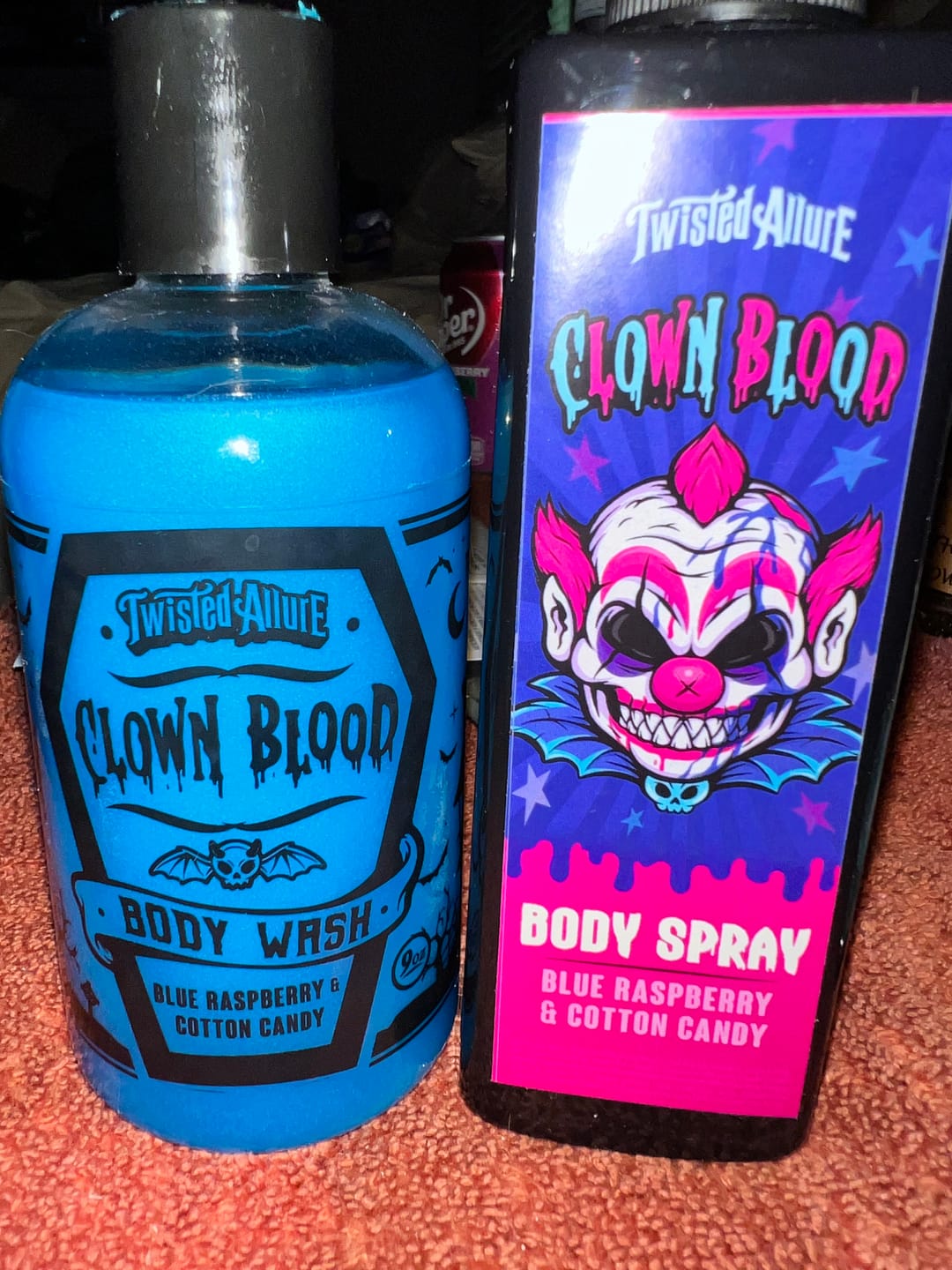 Customer photo review of Clown Blood Body Spray