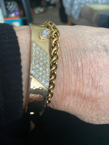 Customer photo review of Designer Wheat Chain Bracelet | 6MM