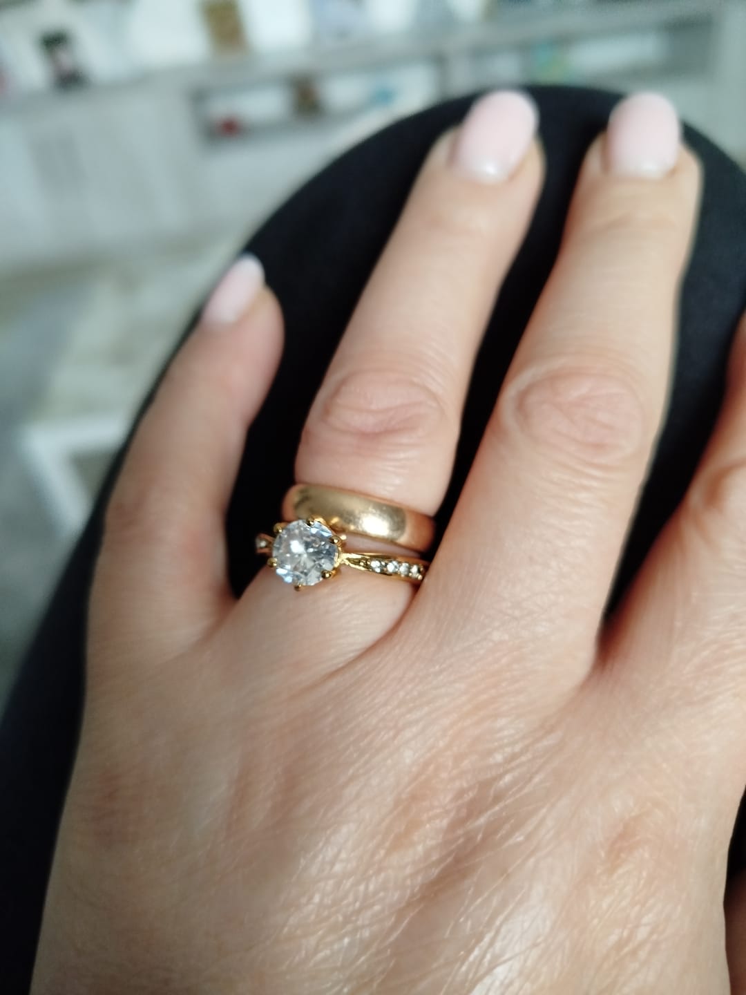 Customer photo review of Inel Crystals - Gold
