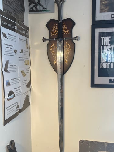 Customer photo review of Anduril | Lord of the Rings | Replica Sword