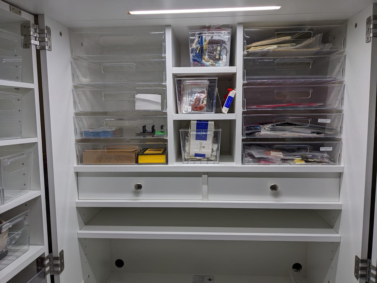 Customer photo review of 2 Built-In Drawers