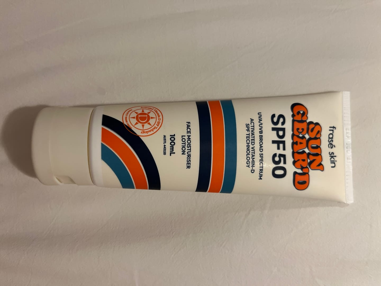 Customer photo review of SPF50 Face Moisturiser
