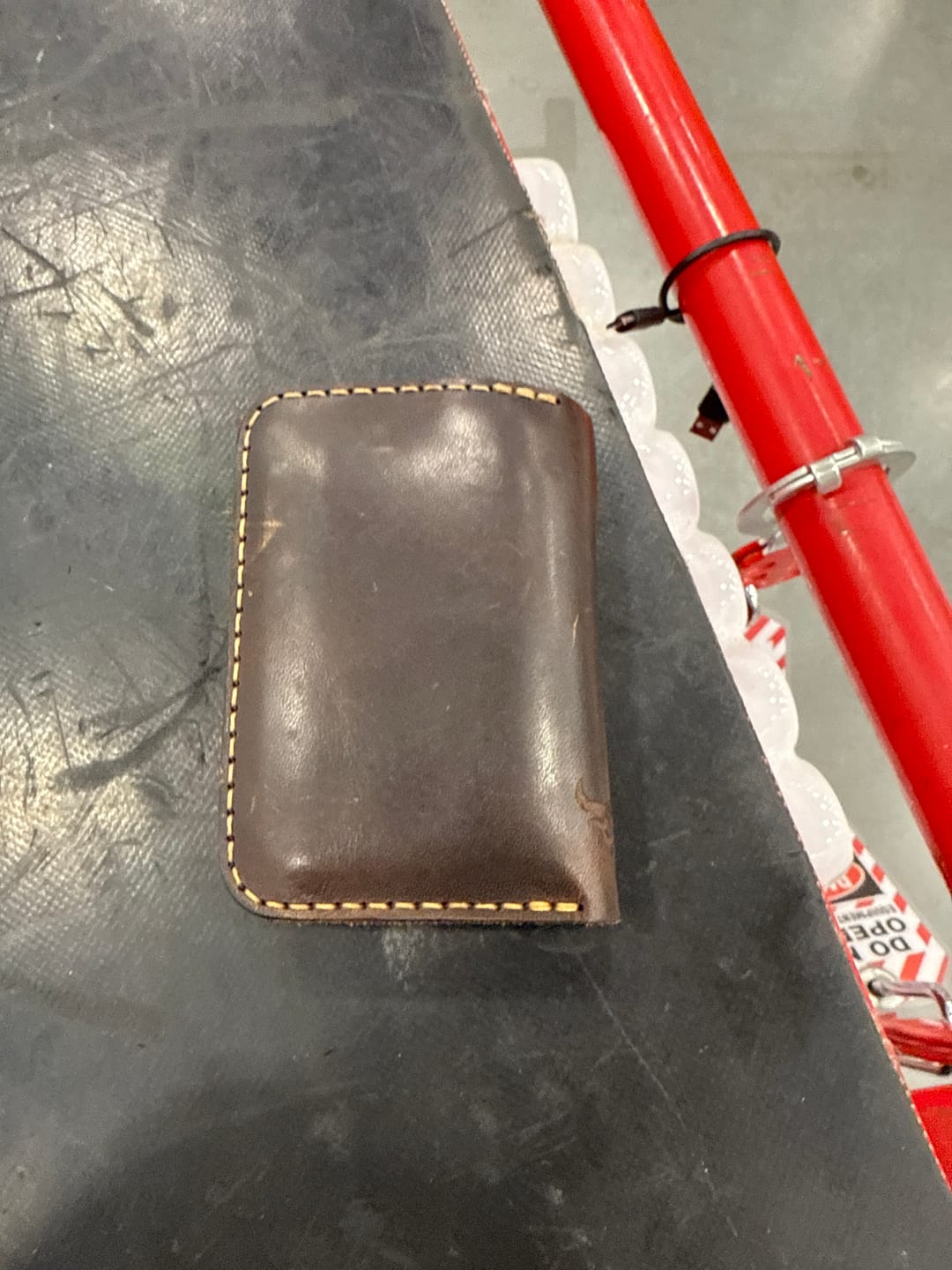 Customer photo review of The Tyler Vertical Wallet