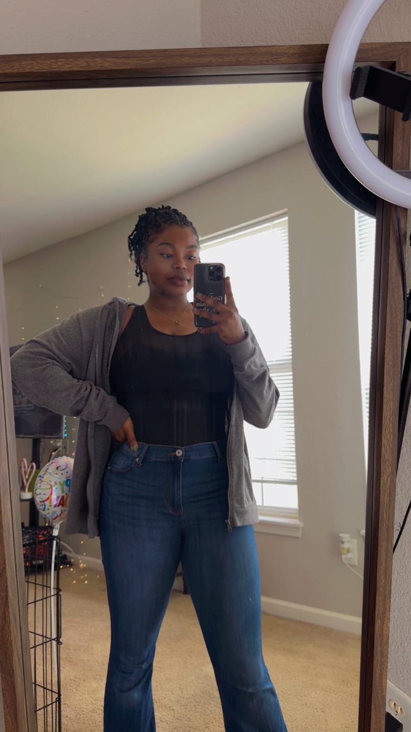 Customer photo review of Black Waist Trainer