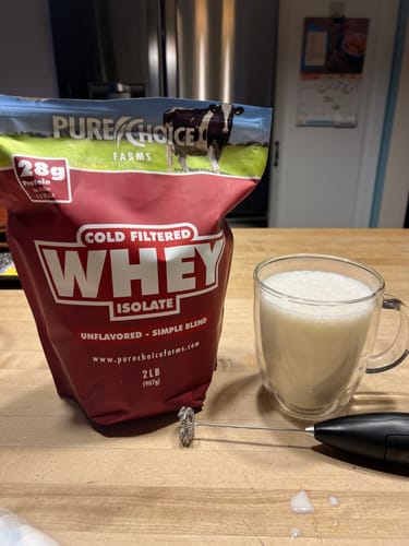 Customer photo review of Whey Protein Isolate Unflavored