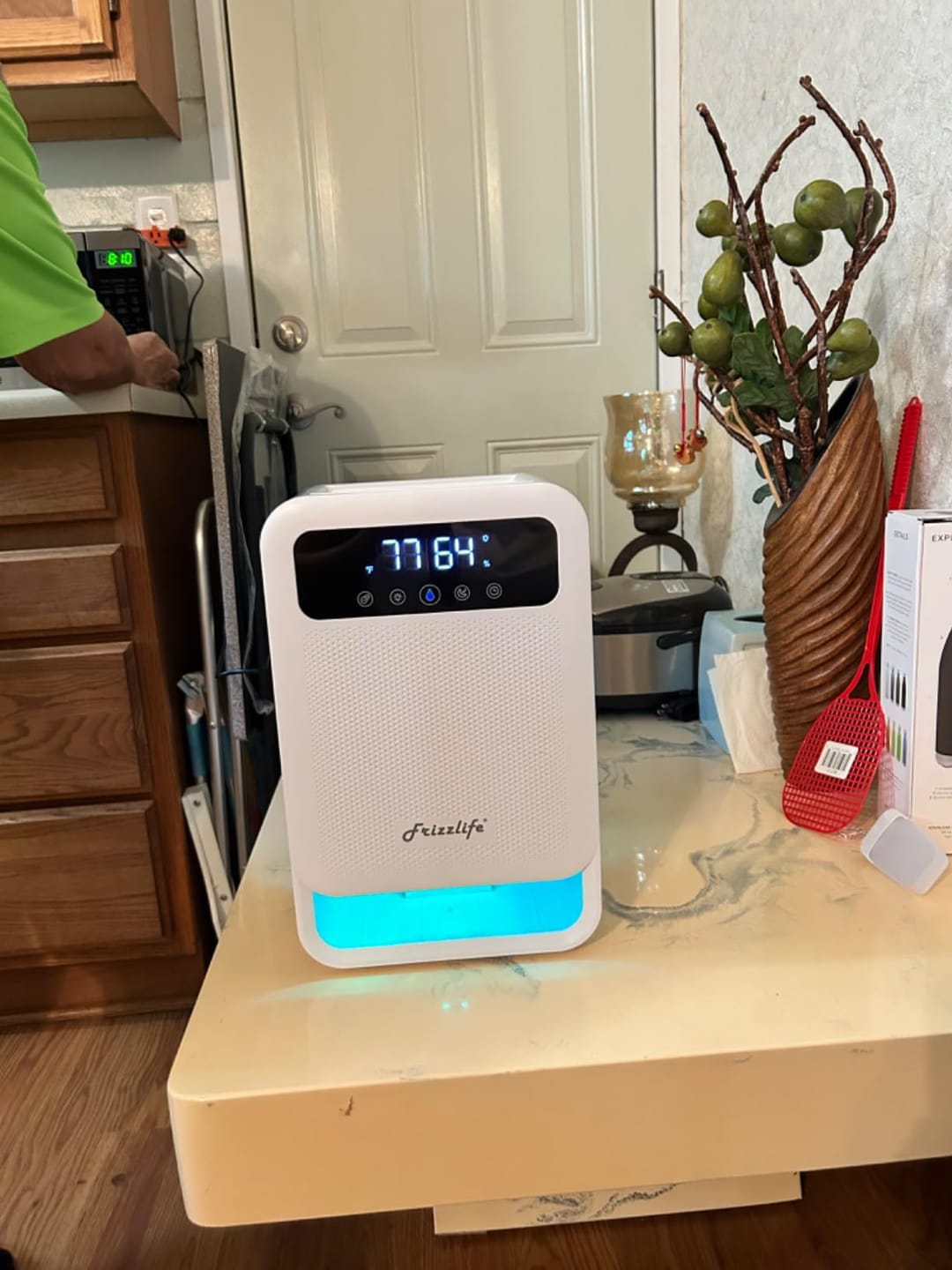Customer photo review of Frizzlife Dehumidifier With Air Purifier, 135oz Water Tank,DH80