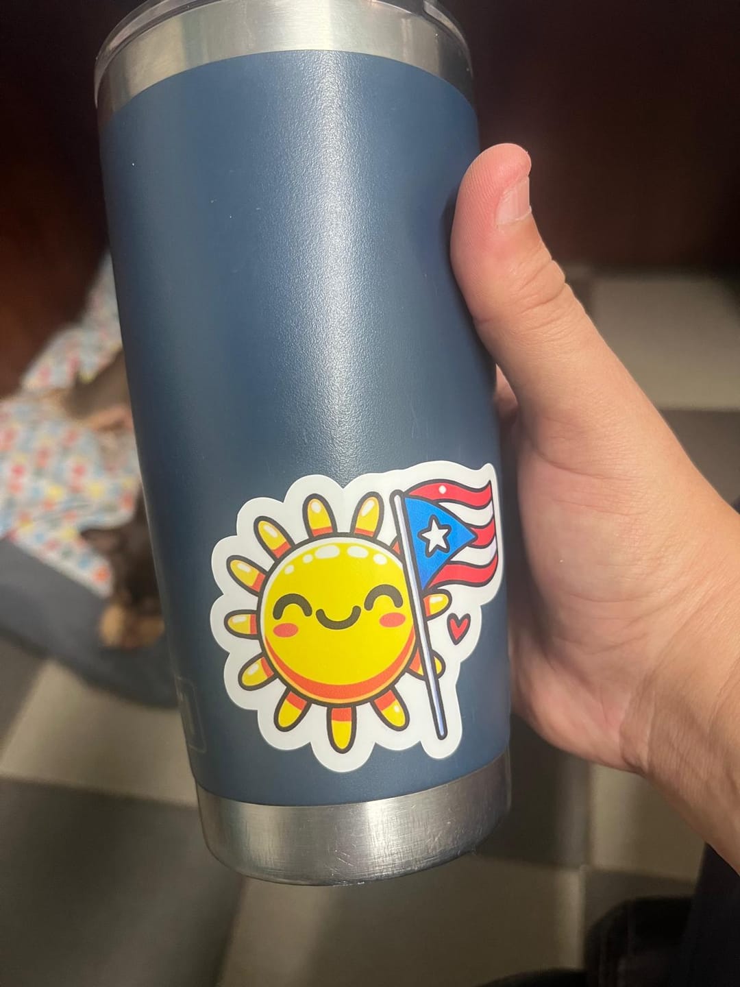 Customer photo review of Sol de Puerto Rico (Sticker Laminado)