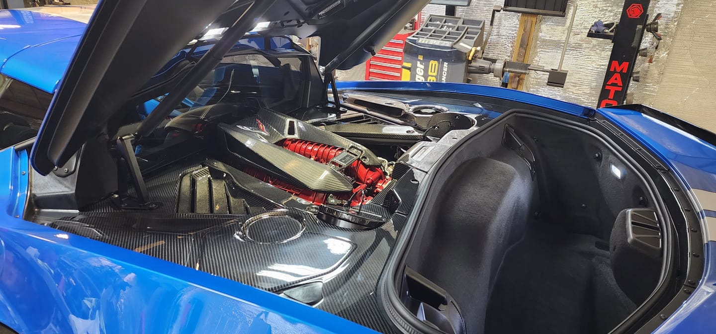 Customer photo review of Corvette C8 Coupe Engine Bay Panel Cover (3-Pieces Version)