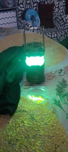 Customer photo review of Nuclear Reactor Lantern Night Light – Industrial Sci-Fi Aesthetic