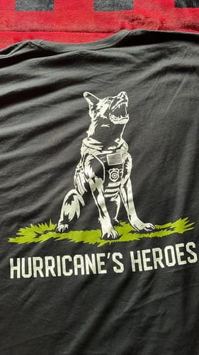 Customer photo review of Don't Run Shirt