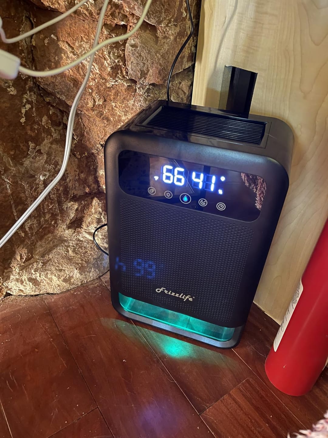 Customer photo review of Frizzlife Dehumidifier With Air Purifier, 135oz Water Tank,DH80