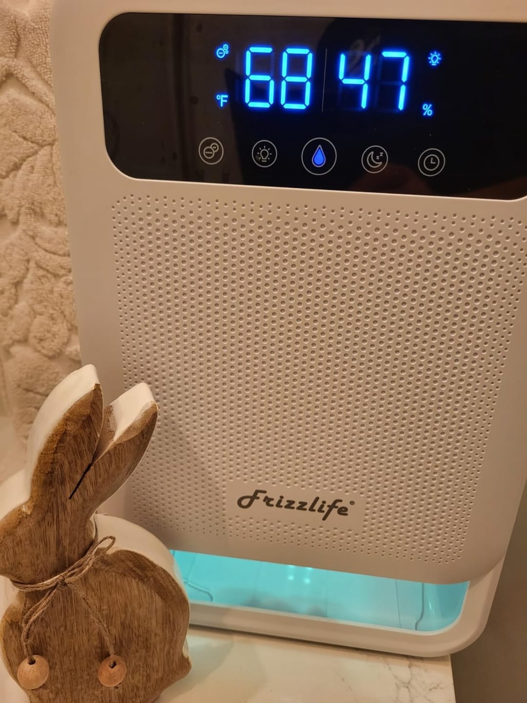 Customer photo review of Frizzlife Dehumidifier With Air Purifier, 135oz Water Tank,DH80