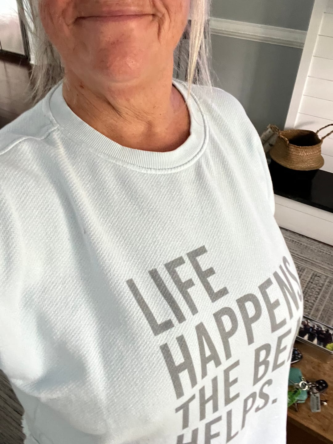 Customer photo review of Life Happens. The Beach Helps.