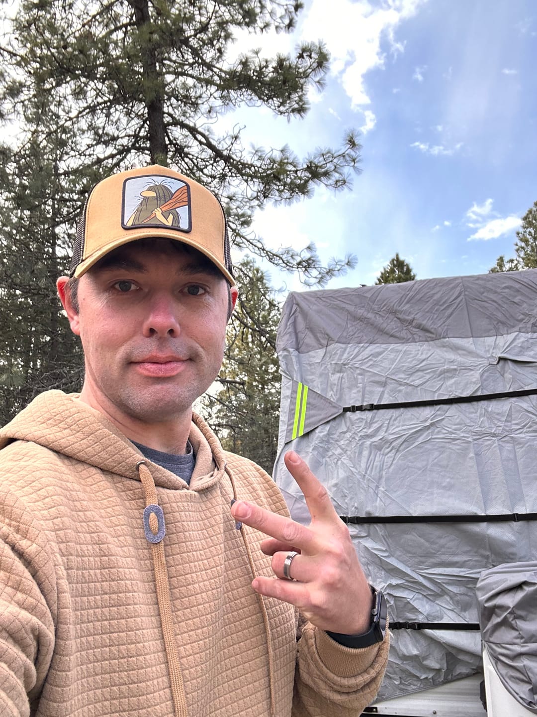 Customer photo review of OVERLORD X Hanna-Barbera: Captain Caveman Trucker Cap