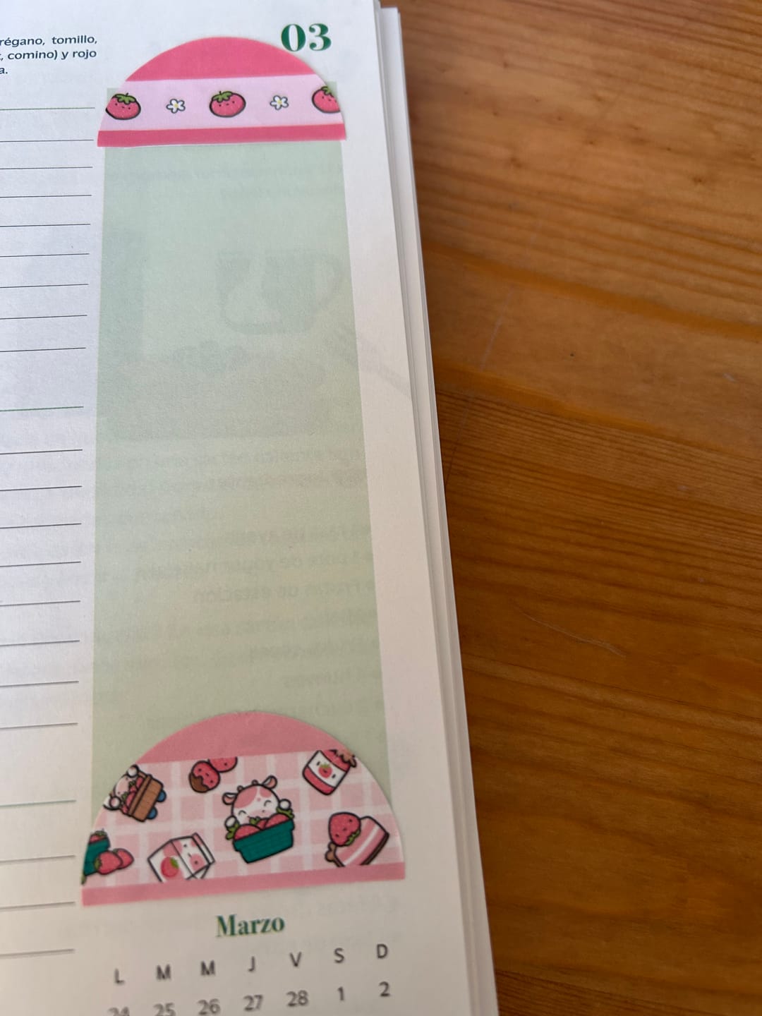 Customer photo review of Strawberry Harvest Washi Tape (Set of 2)