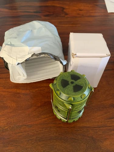 Customer photo review of Nuclear Reactor Lantern Night Light – Industrial Sci-Fi Aesthetic