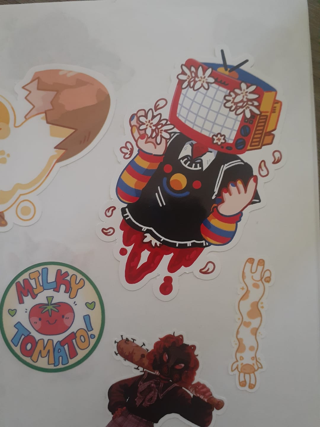 Customer photo review of TV Head Gore Stickers
