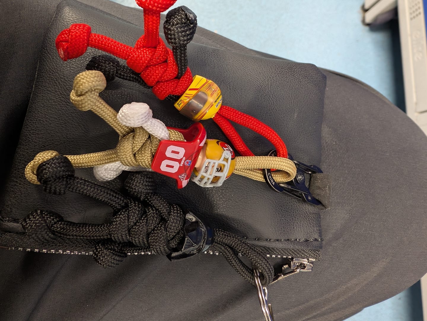 Customer photo review of LH FER 2025 Racing Paracord Buddy Keychain