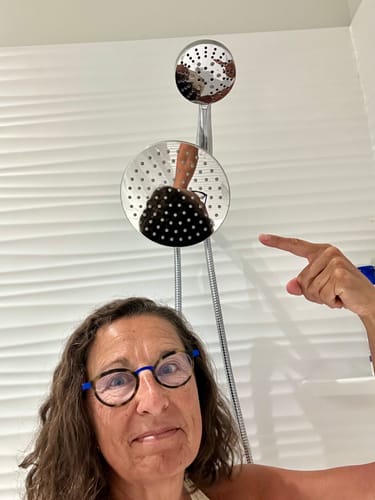 Customer photo review of 3-Spray Dual Shower Head Set