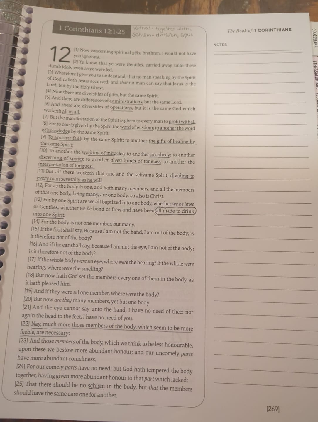 Customer photo review of Spiral Bible™ - KJV - New Testament - Floral
