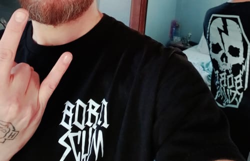 Customer photo review of SKULL COFFIN T-SHIRT