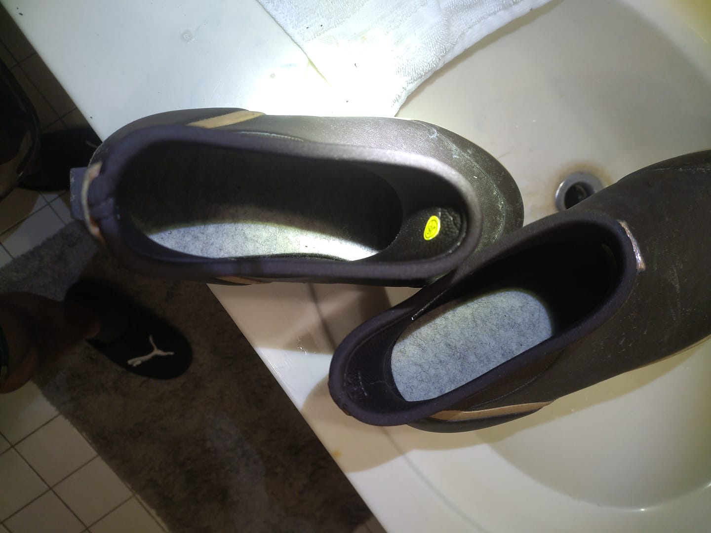 Customer photo review of Wool Felt Insoles - 13mm Thick