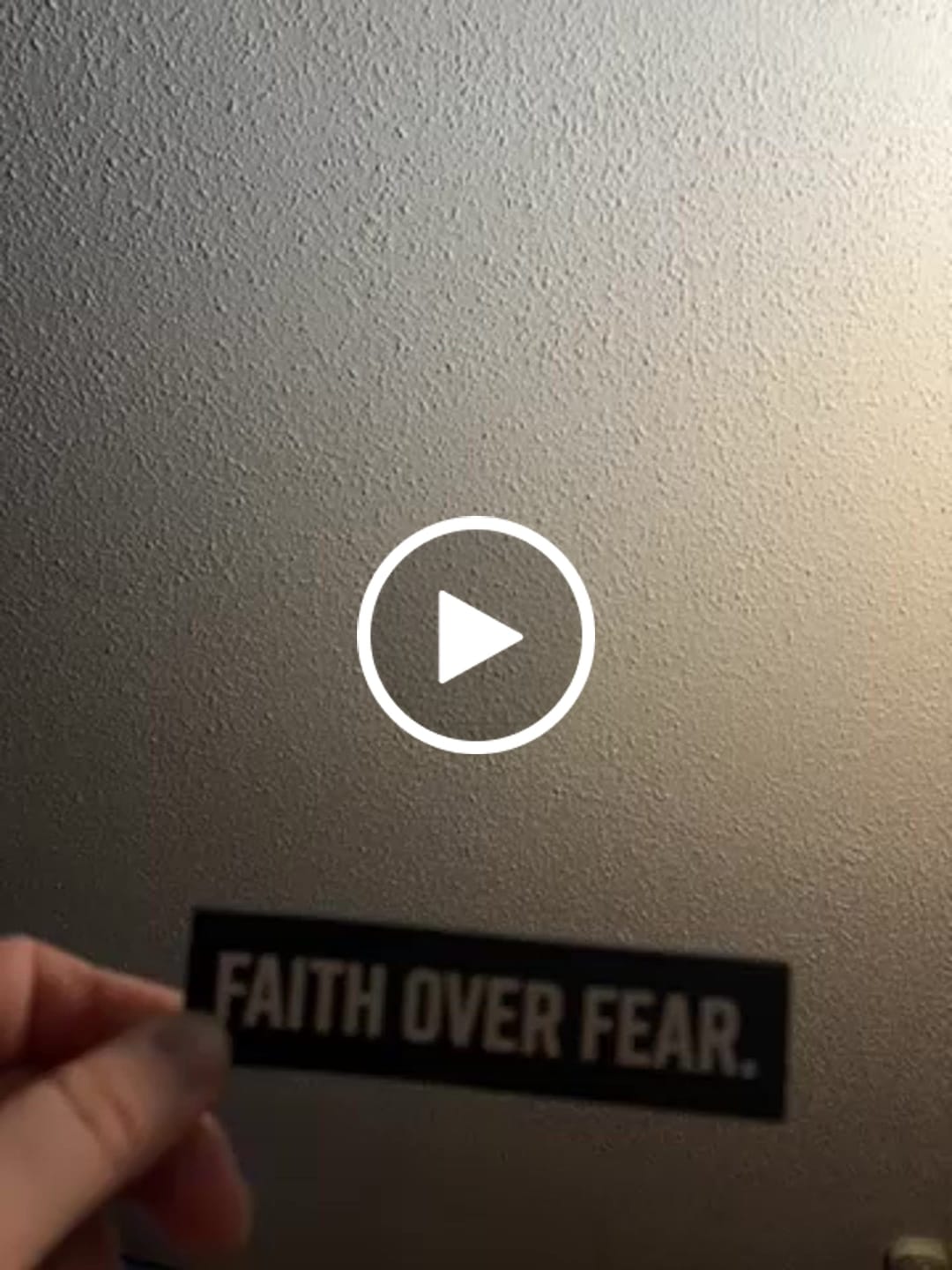 Customer video review of Faith Over Fear Velcro Patch