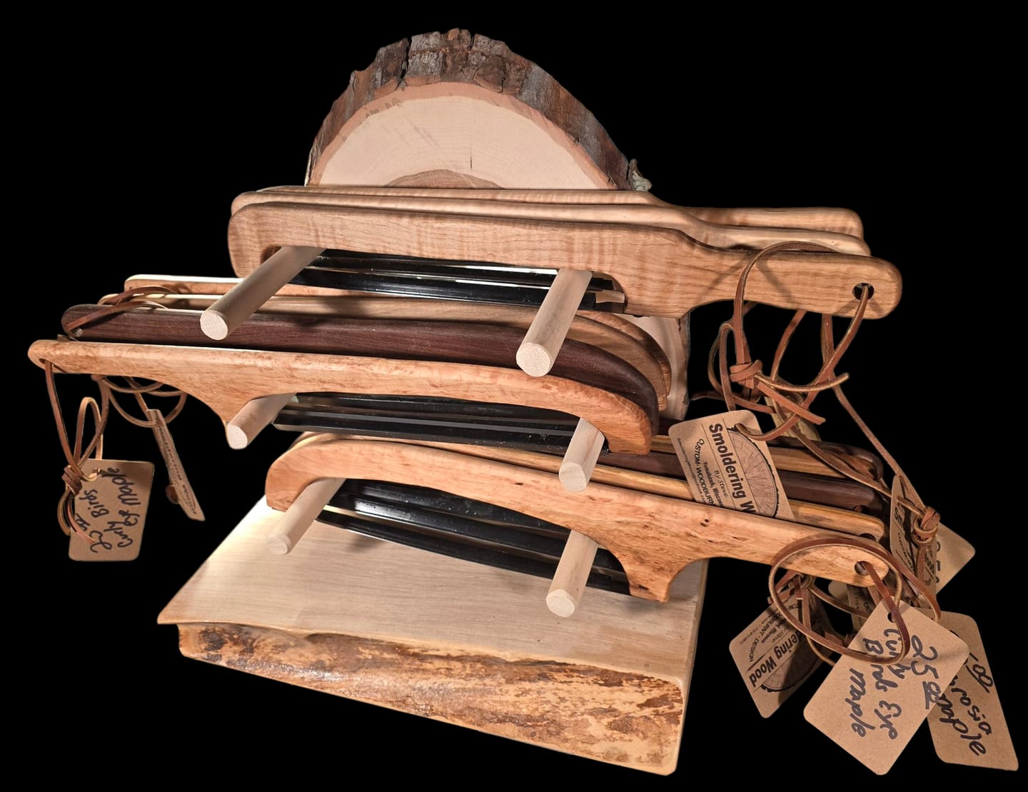 Customer photo review of 15.8X2.0" Bread Cutting Bow Knife 2 Acrylic Router Template