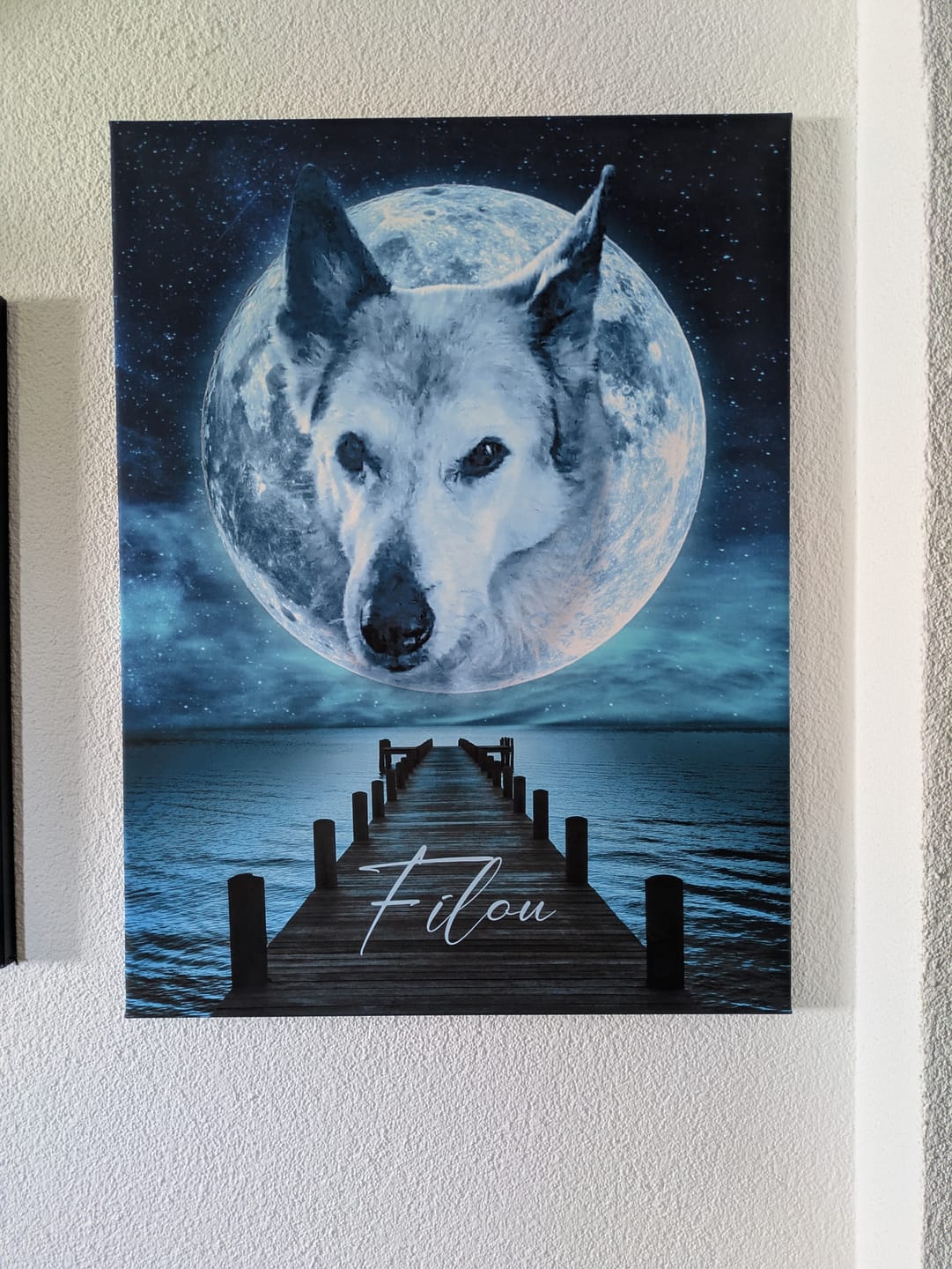 Customer photo review of Personalisiertes Portrait - Mond Stil