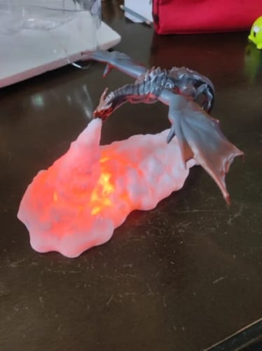Customer photo review of Fire-Breathing Dragon LED Night Light - Perfect Gift for Kids and Girls