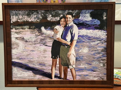 Customer photo review of Custom Paint By Numbers Kit - Upload Your Photo - Brush Set Included