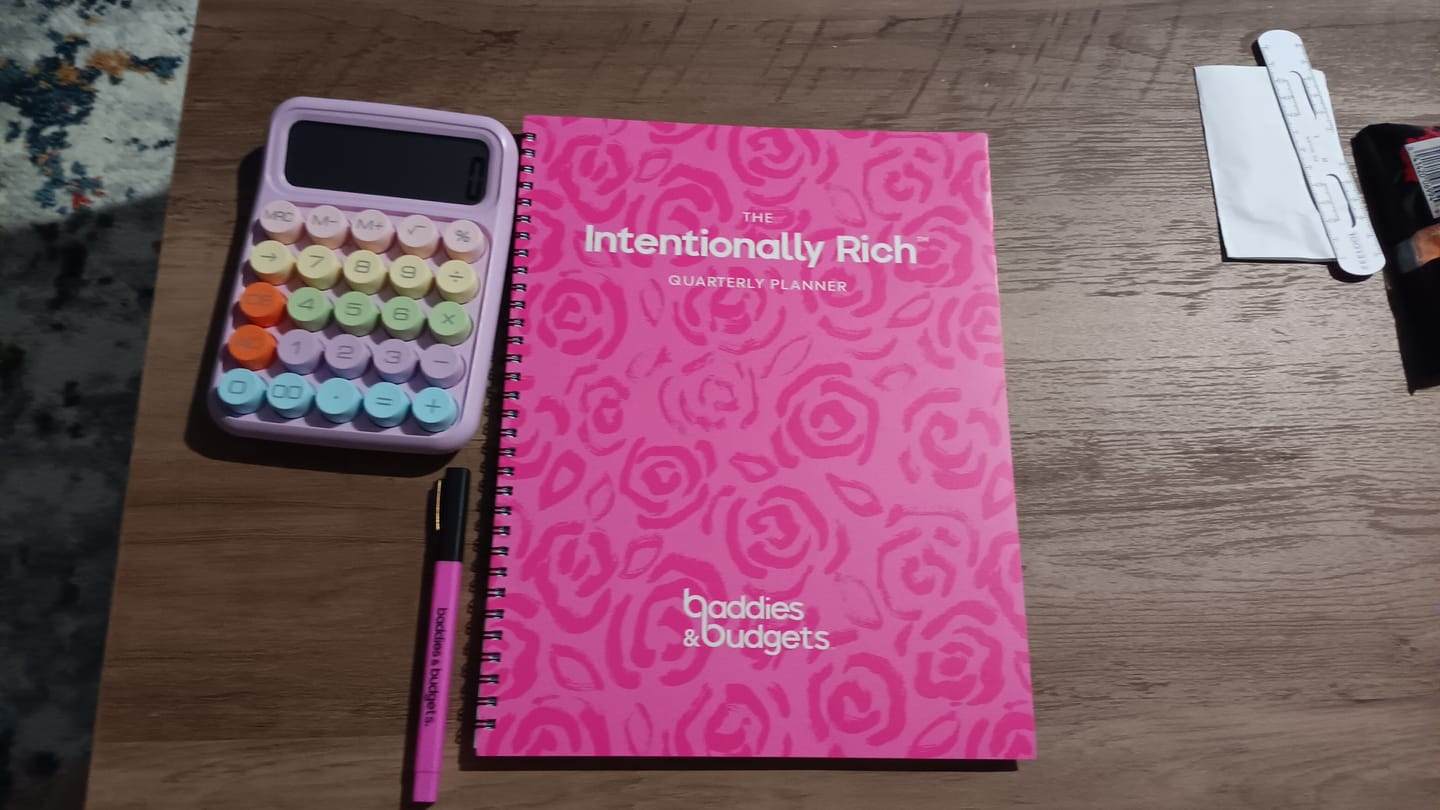 Customer photo review of Quarterly Planner | Intentionally Rich™️