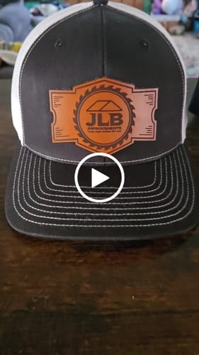 Customer video review of Premium Custom Leather Patch Hats (Wholesale)