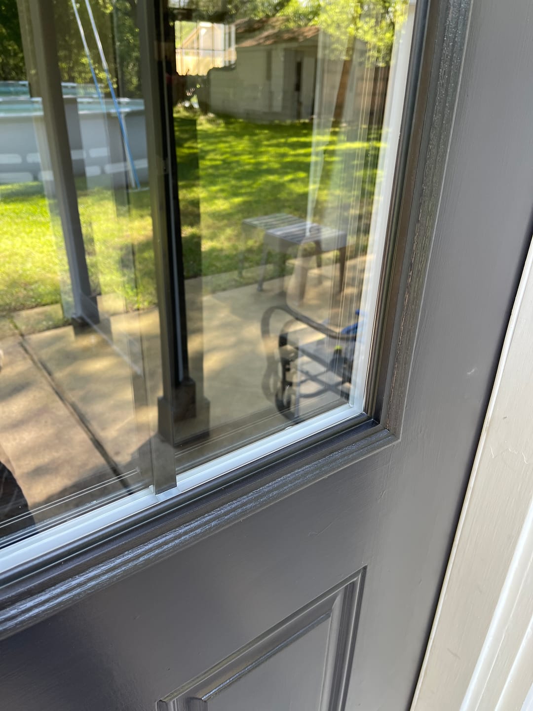 Customer photo review of Grills Between Glass 9 Lite Glass and Frame Kit (Half Lite)