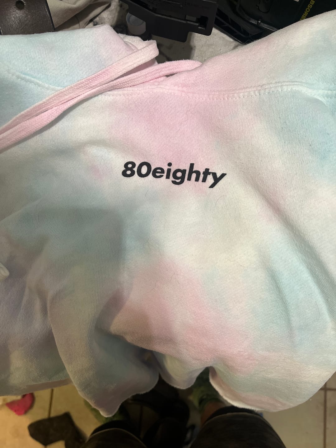 Customer photo review of 80Eighty® Women's Cotton Candy Crop Hoodie