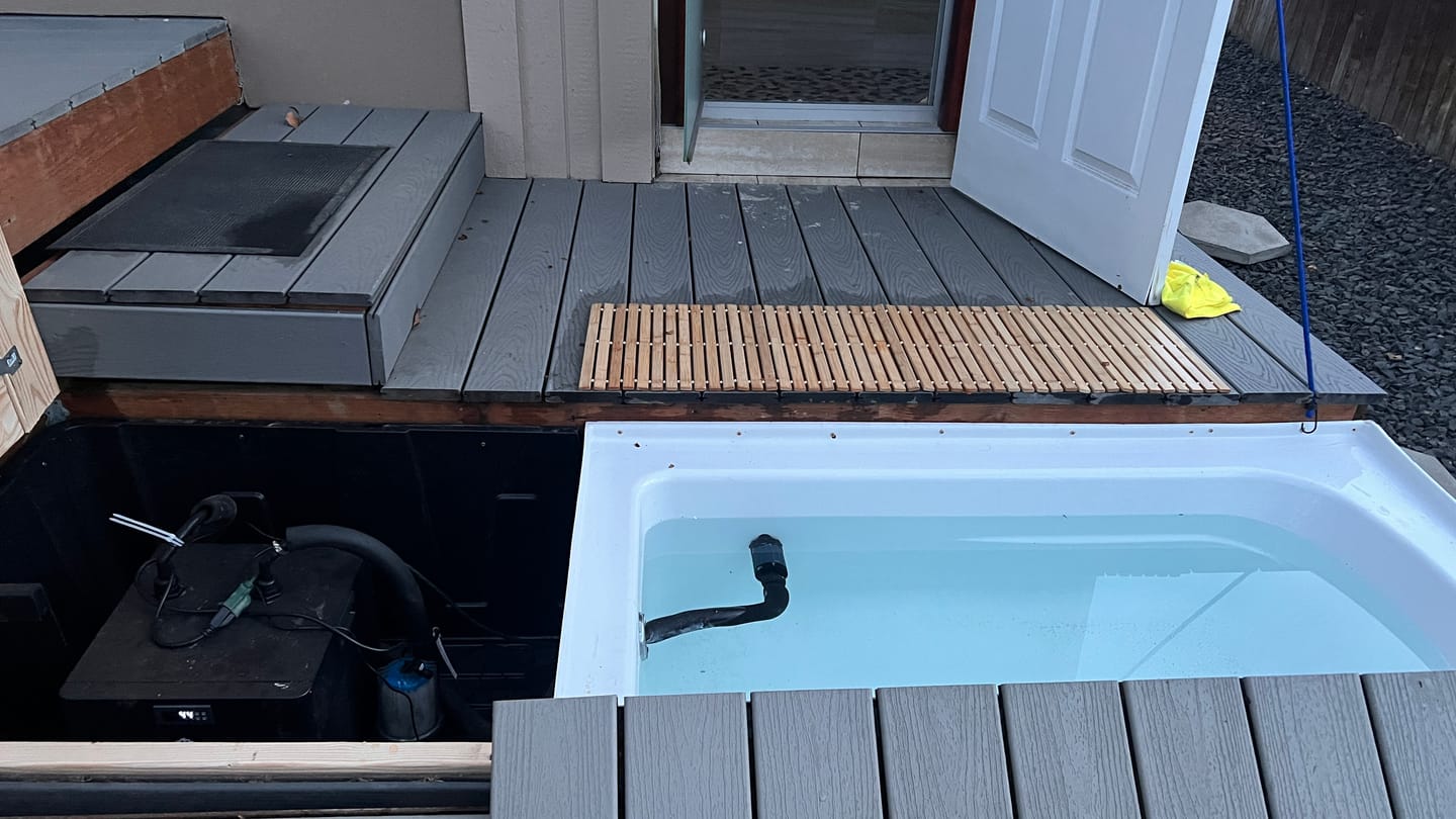 Customer photo review of The Universal Ice Bath Chiller