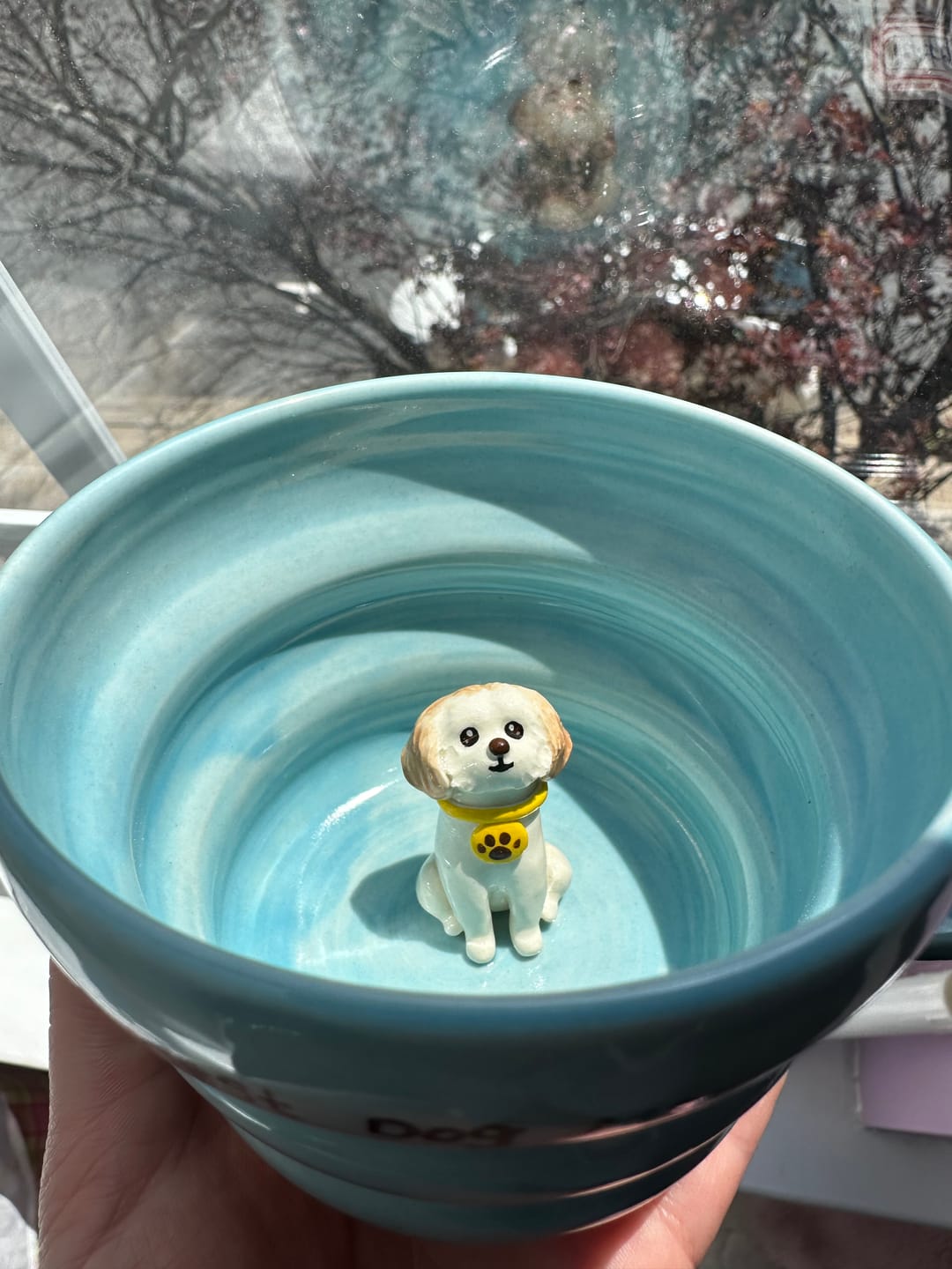 Customer photo review of Handmade Custom Pet's Figure Ceramic Mug-Aesthetic