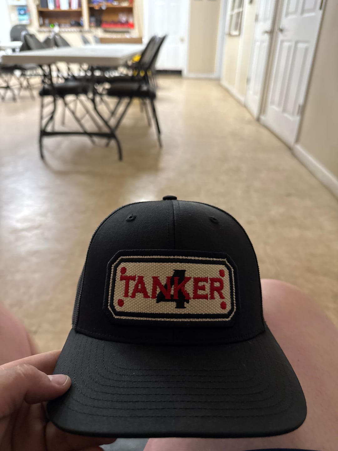 Customer photo review of SNAPBACK HOSE HAT WITH CUSTOM BACK OF HAT