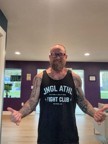Customer photo review of JNGL ATHL Fight Club - Tank Top