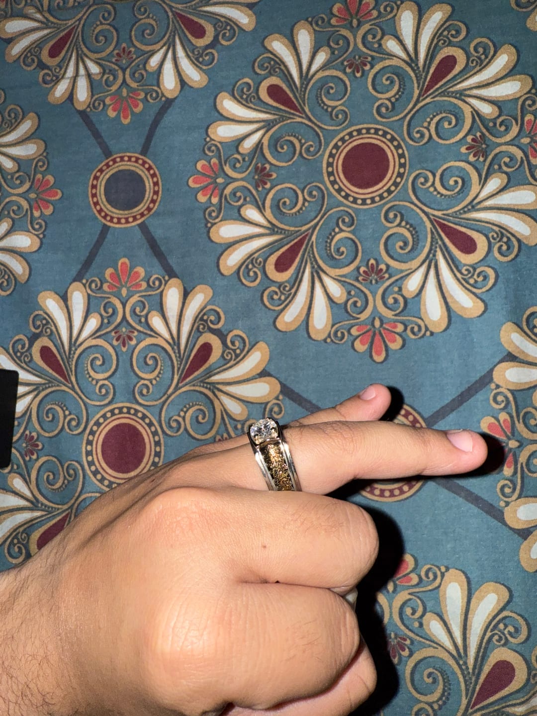 Customer photo review of GILDED PETAL MOISSANITE