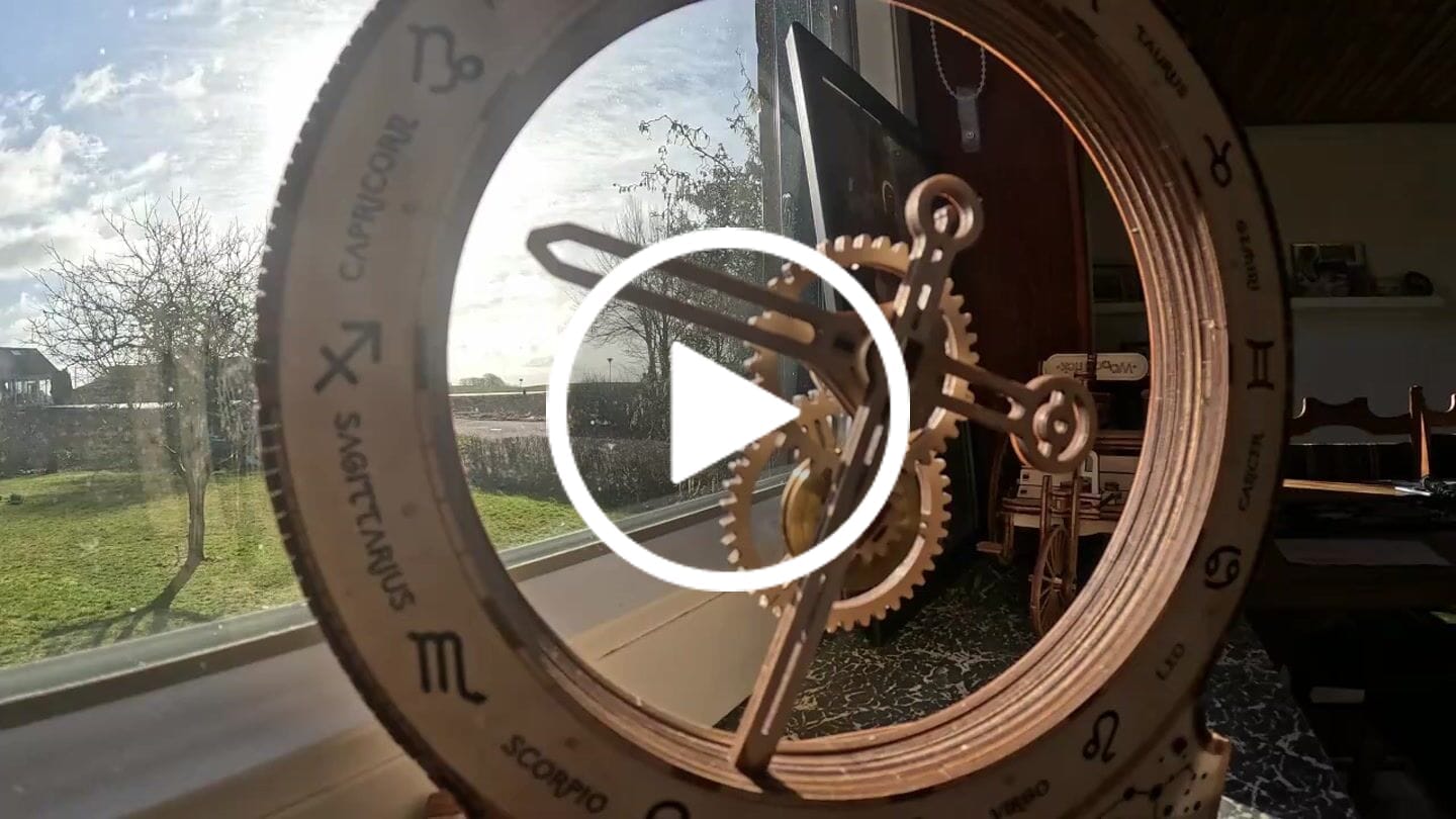Customer video review of Kinetic Clock: Zodiac