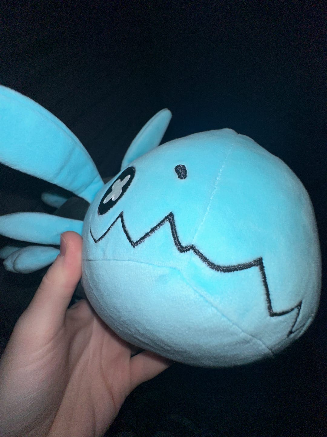Customer photo review of Rain World - Glowing Blue Lizard Plush